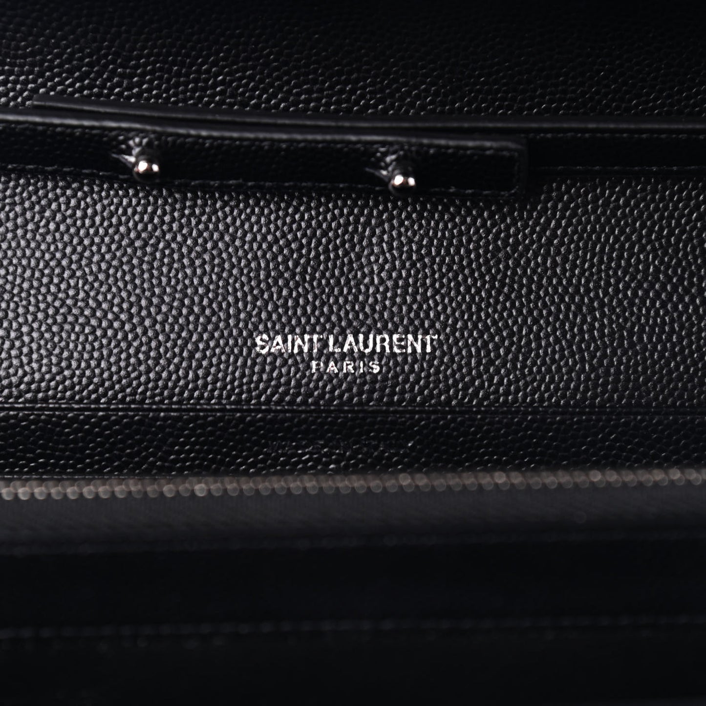 Grain De Poudre Matelasse Chevron Monogram Chain Wallet Black