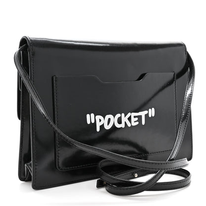 Off-White Calfskin Jitney 1.0 Not For Sale Shoulder Bag Black 3 of 14