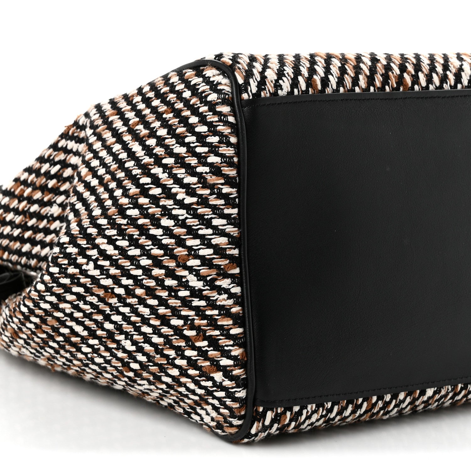 Chanel Tweed Calfskin Urban Essentials Large Shopping Bag Black Multicolor 8 of 9