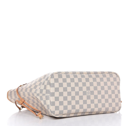 Louis Vuitton Damier Azur Neo Neverfull MM Rose Ballerine 5 of 10