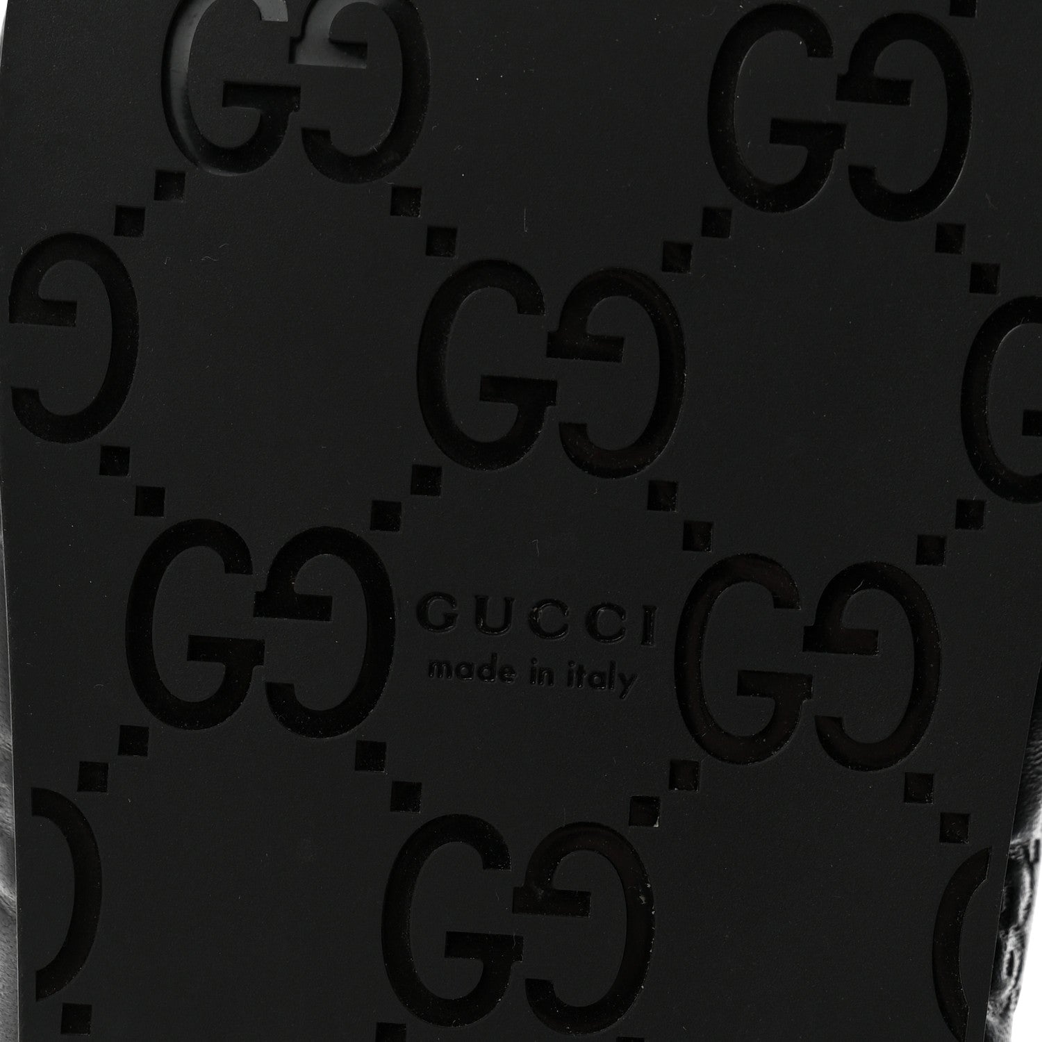 Gucci Guccissima GG Embossed Womens Sandals 36 Black 7 of 10