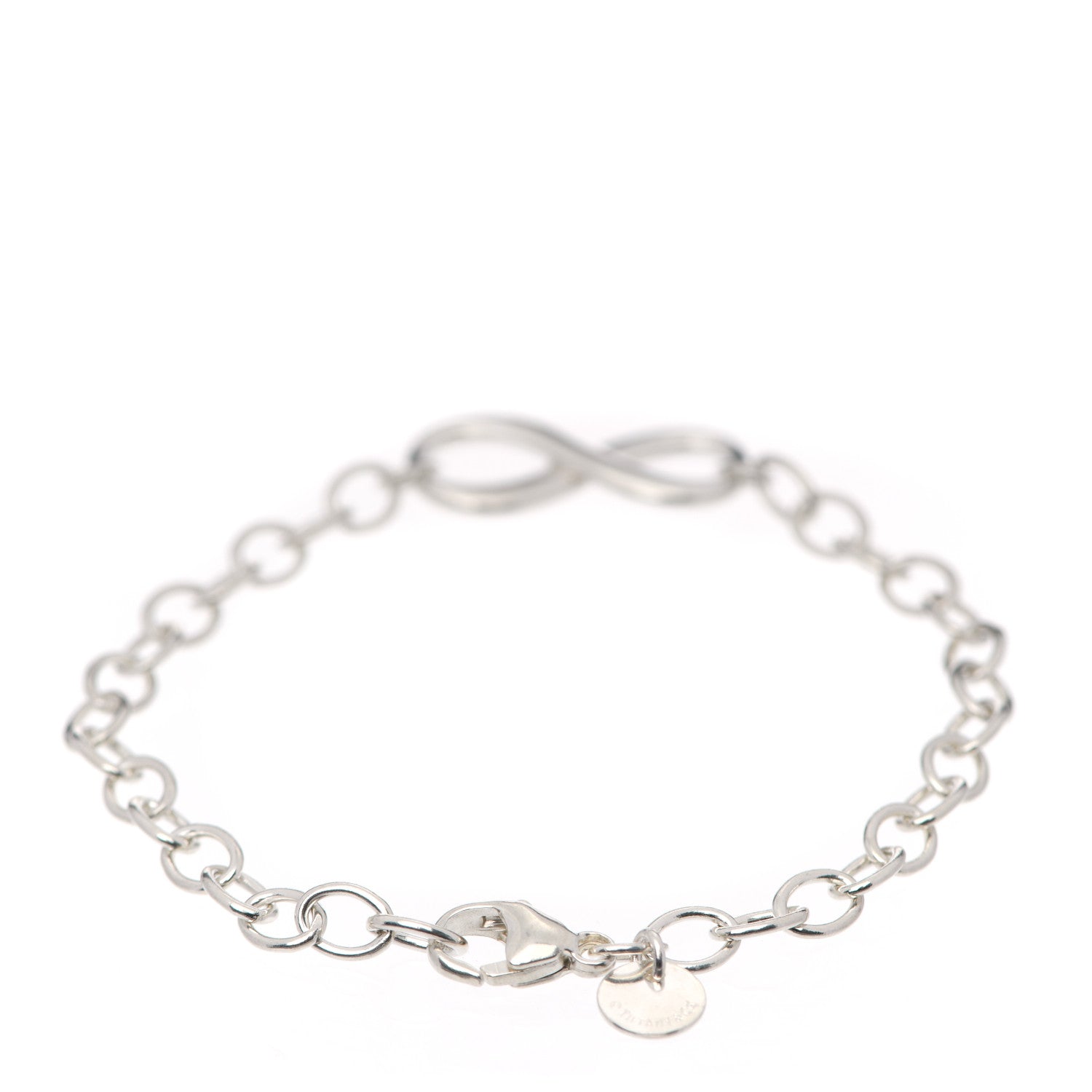 Tiffany Sterling Silver Infinity Chain Bracelet 3 of 7