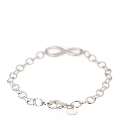 Tiffany Sterling Silver Infinity Chain Bracelet 3 of 7
