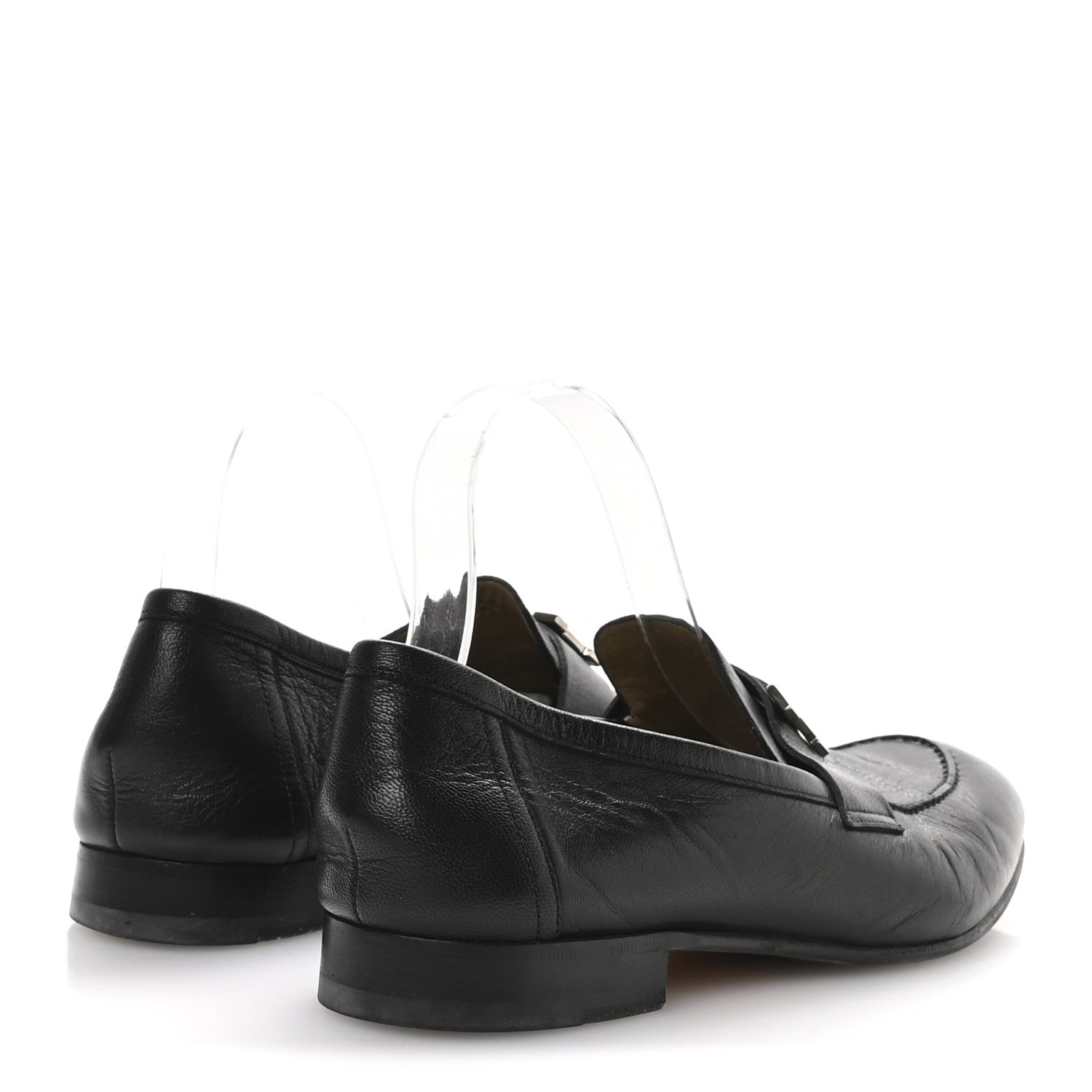 Hermes Goatskin Men's Paris Loafers 42 Black 1772022 – FASHIONPHILE
