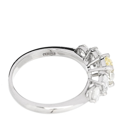 Parker & West by FASHIONPHILE Platinum Yellow Diamond 1.71ctw Five Stone Ring 51 5.75 10 of 10