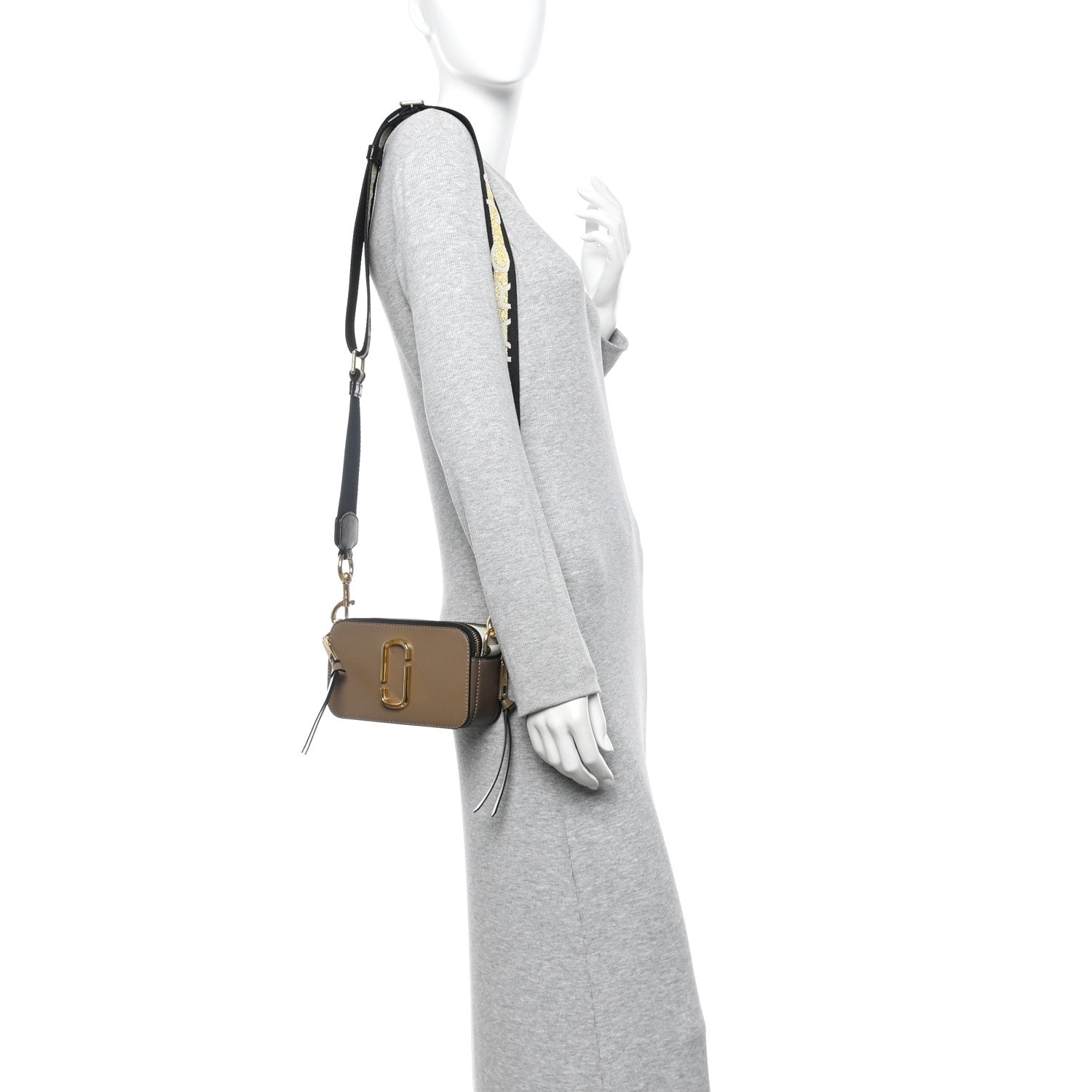 Marc Jacobs Saffiano Small Snapshot Camera Bag French Grey 2 of 10