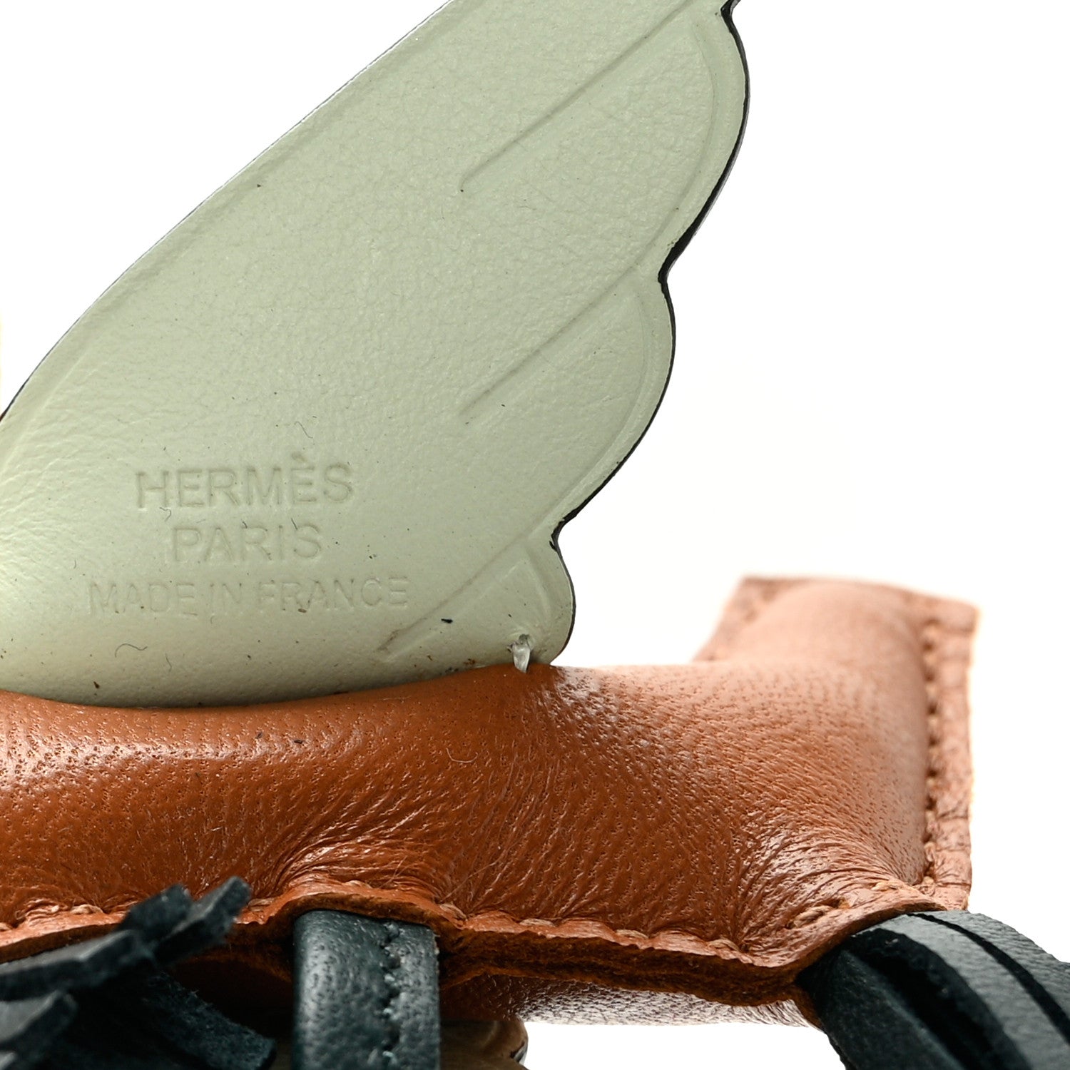 Hermes Milo Lambskin Grigri Rodeo Pegase Horse Bag Charm PM Gold Vert Cypress Vert Fizz 3 of 5