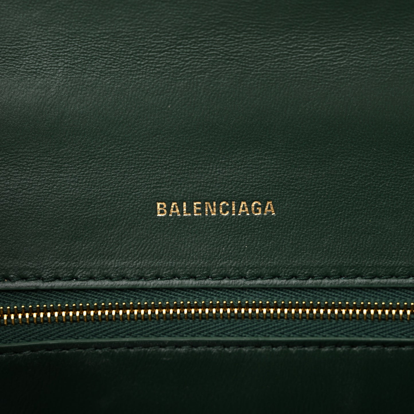 Shiny Calfskin Crocodile Embossed Small Hourglass Top Handle Bag Forest Green