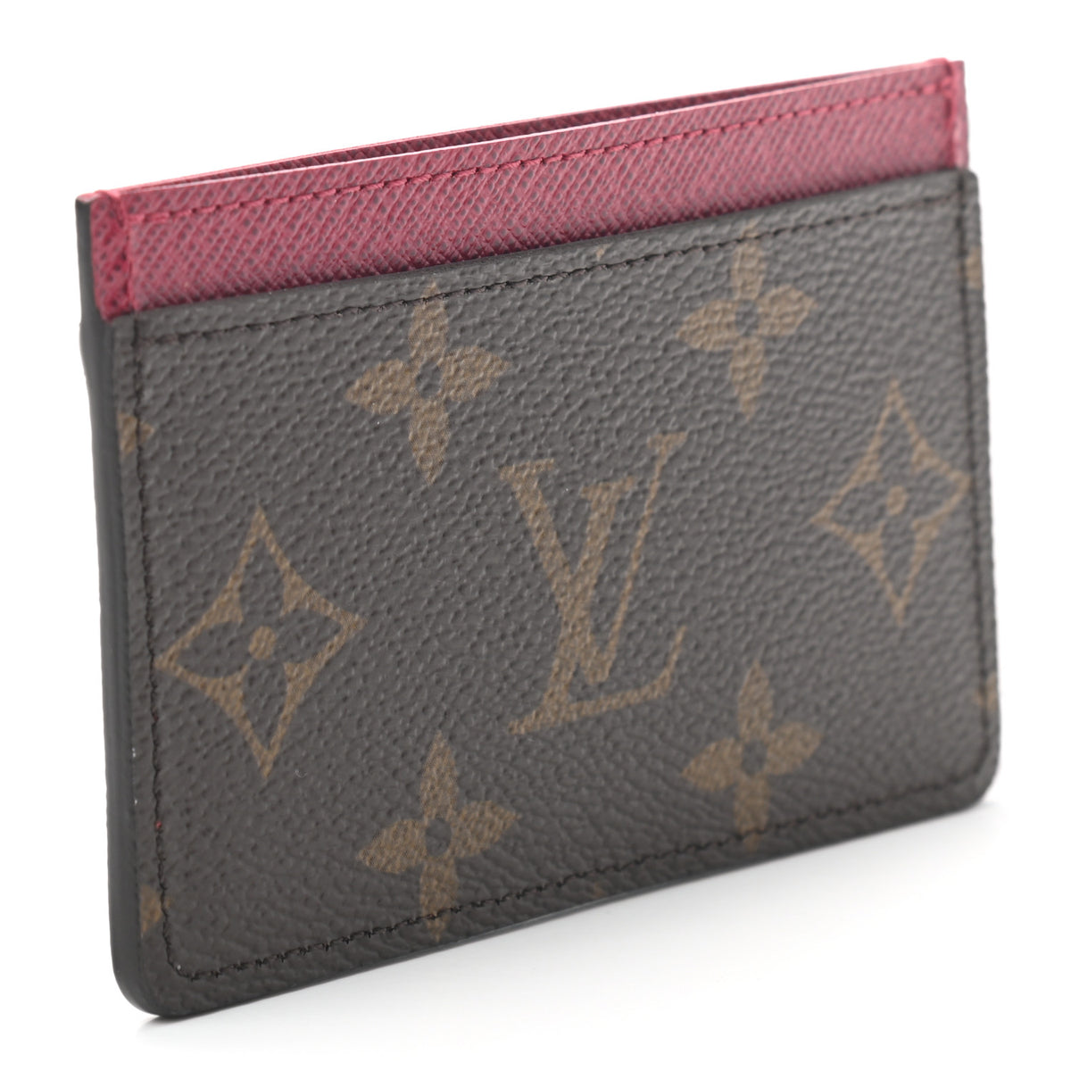 Monogram Card Holder Fuchsia