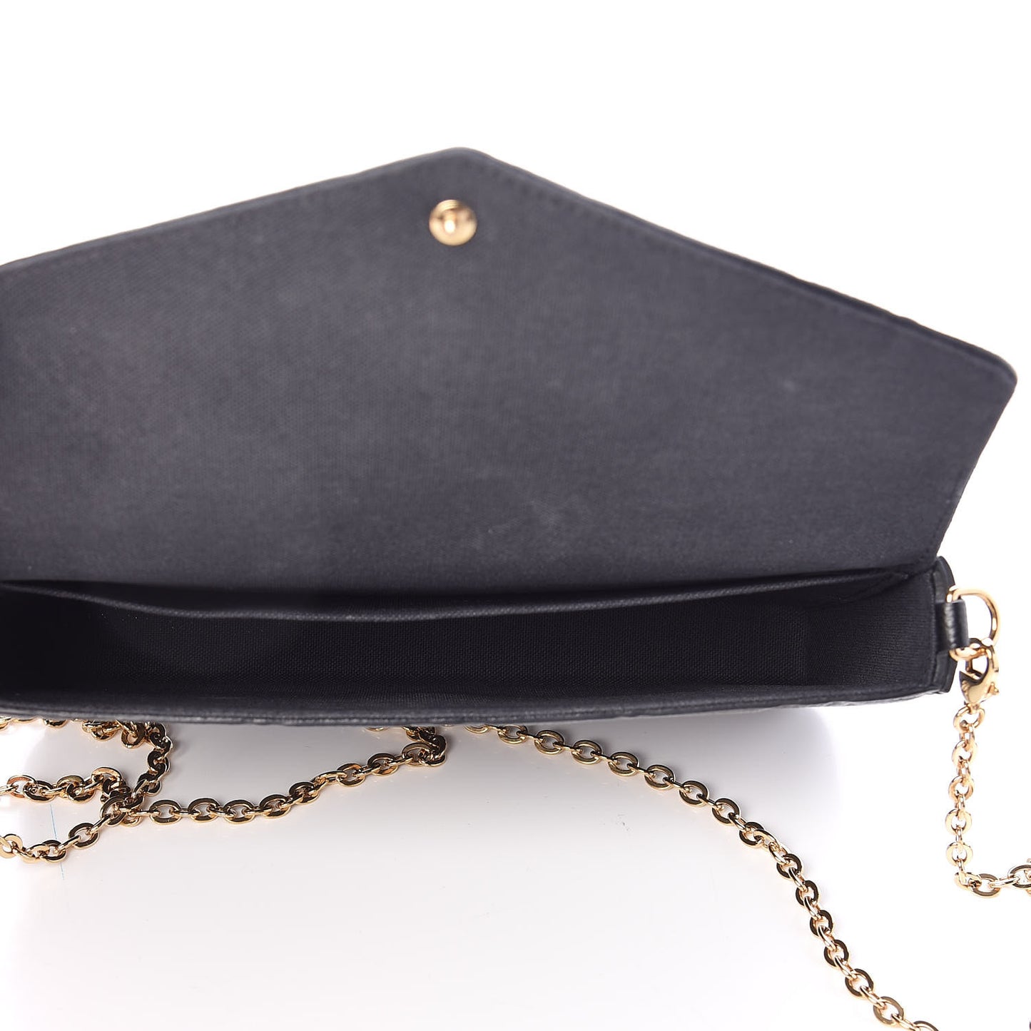 Empreinte Pochette Felicie Chain Wallet Black