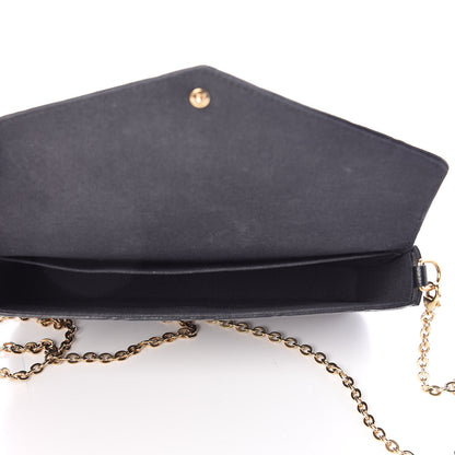 Louis Vuitton Empreinte Pochette Felicie Chain Wallet Black 6 of 14
