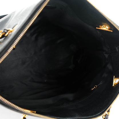 Chanel Caviar Large CC Shoulder Bag Black 5 of 7