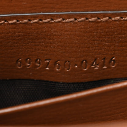 Gucci GG Supreme Monogram Azalea Calfskin Web Horsebit 1955 Wallet On Strap Beige Ebony Brown Sugar 7 of 9