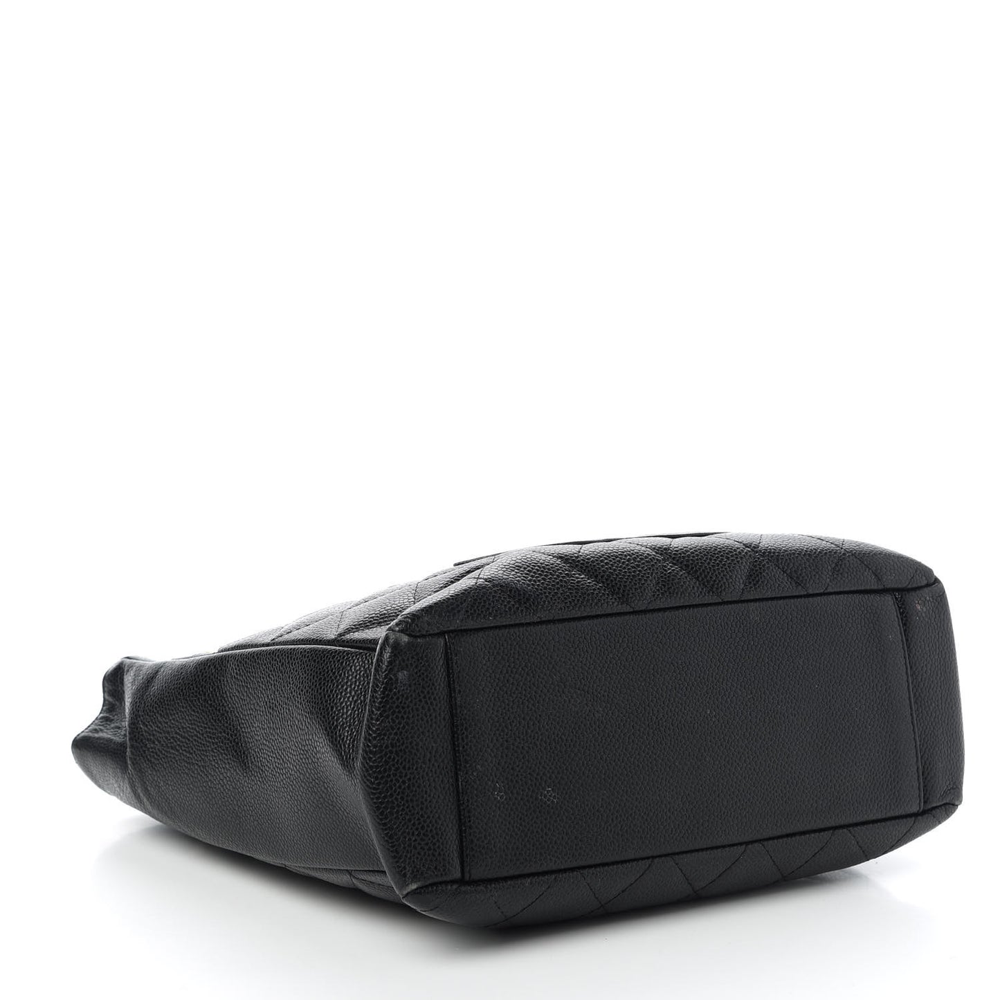 Caviar Quilted Petit Shopping Tote PST Black