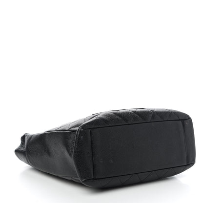 Chanel Caviar Quilted Petit Shopping Tote PST Black 4 of 10