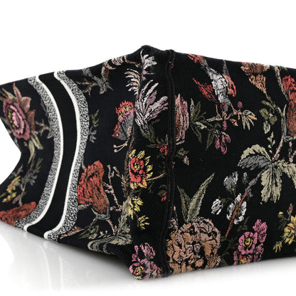 Christian Dior Canvas Jardin Botanique Embroidered Large Book Tote Black Multicolor 9 of 14