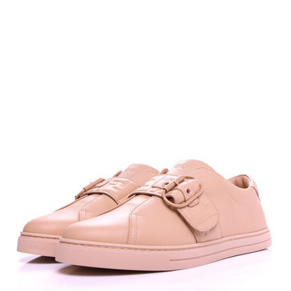 Fendi Vitello FF Embossed Womens Slip On Sneakers 41 Pink Burb 2 of 10