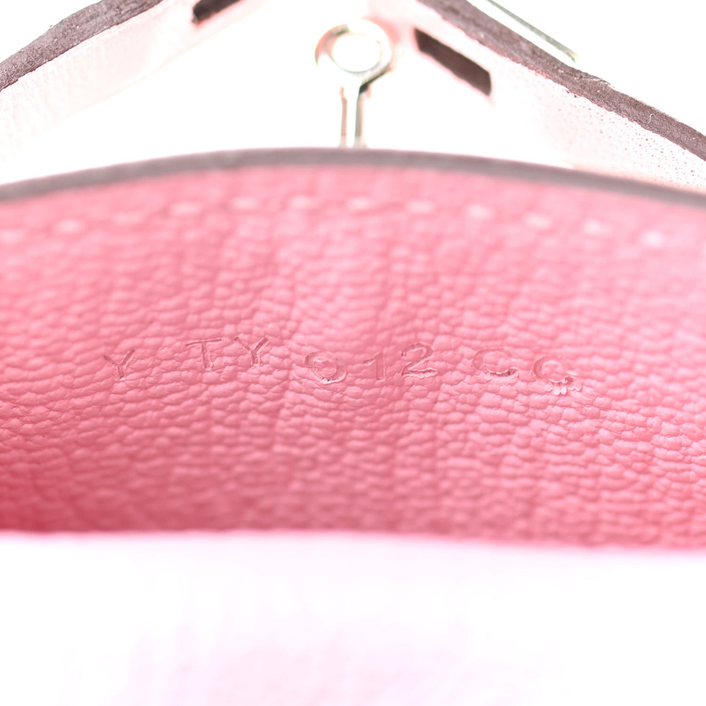 Tadelakt Mini Kelly Twilly Bag Charm Rose Sakura