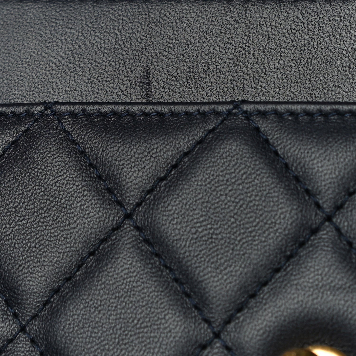 Chanel Lambskin Quilted Elegant CC Wallet On Chain WOC Navy Black 12 of 15