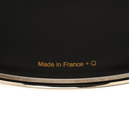 Hermes Enamel Printed Extra Wide Chevron Bracelet 70 Black 5 of 5