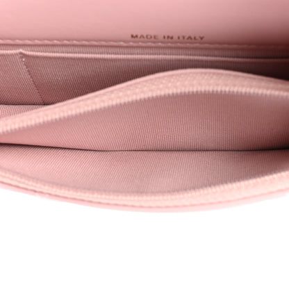 Chanel Lambskin Quilted Chanel 19 Belt Phone Holder Bag Pink 5 of 11
