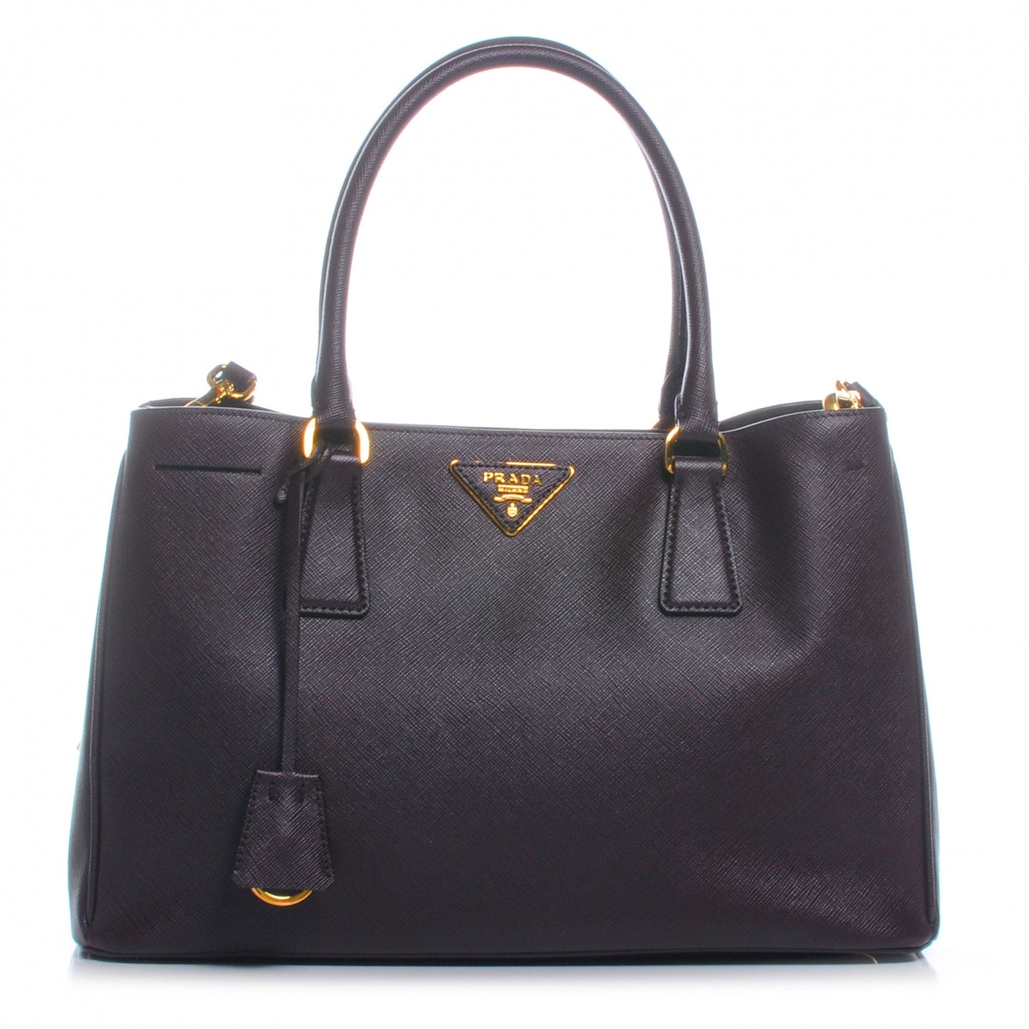 Saffiano Lux Medium Tote Bordeaux