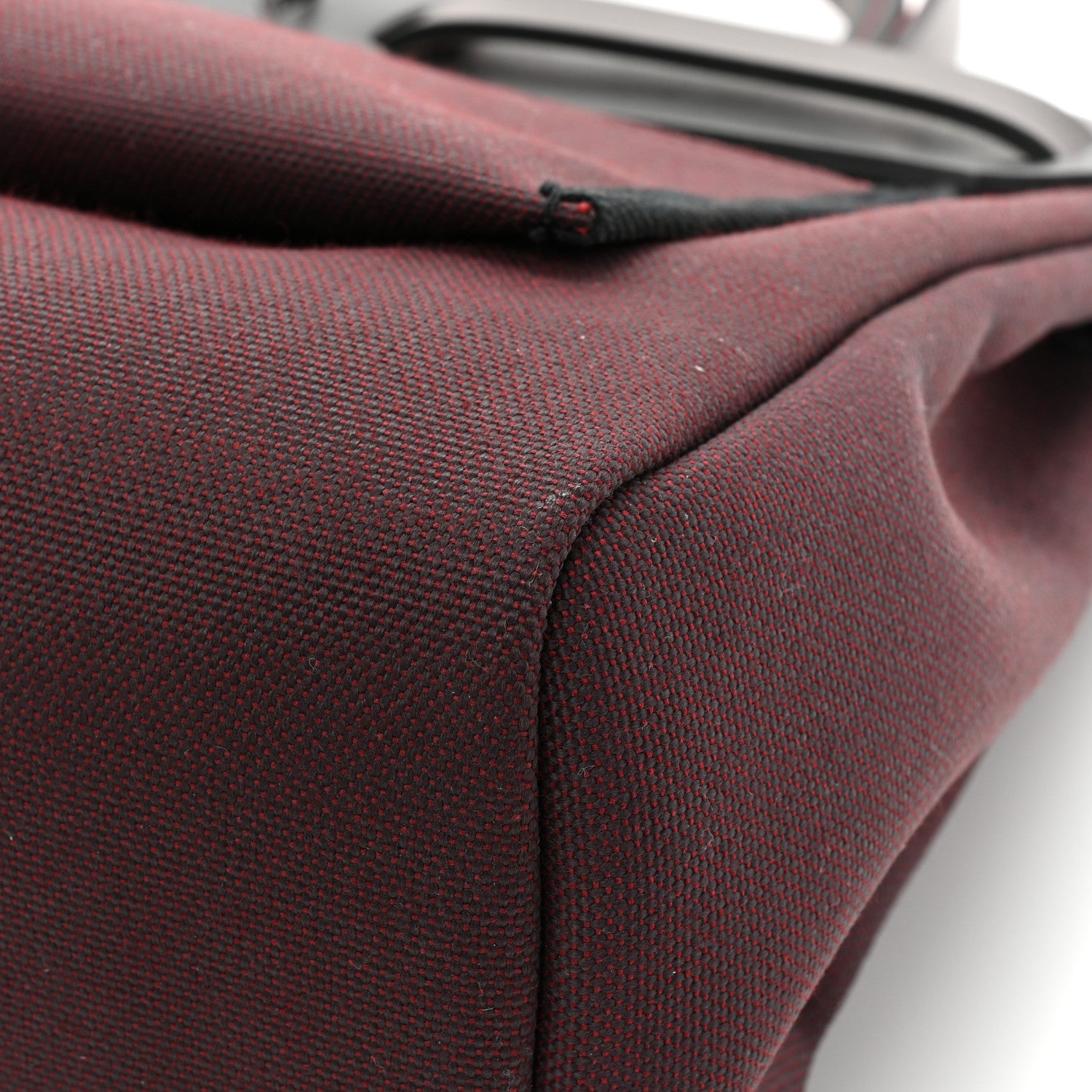 Hermes Military Toile Vache Hunter Herbag Zip PM 31 Rouge Sellier Ebene Black 14 of 15