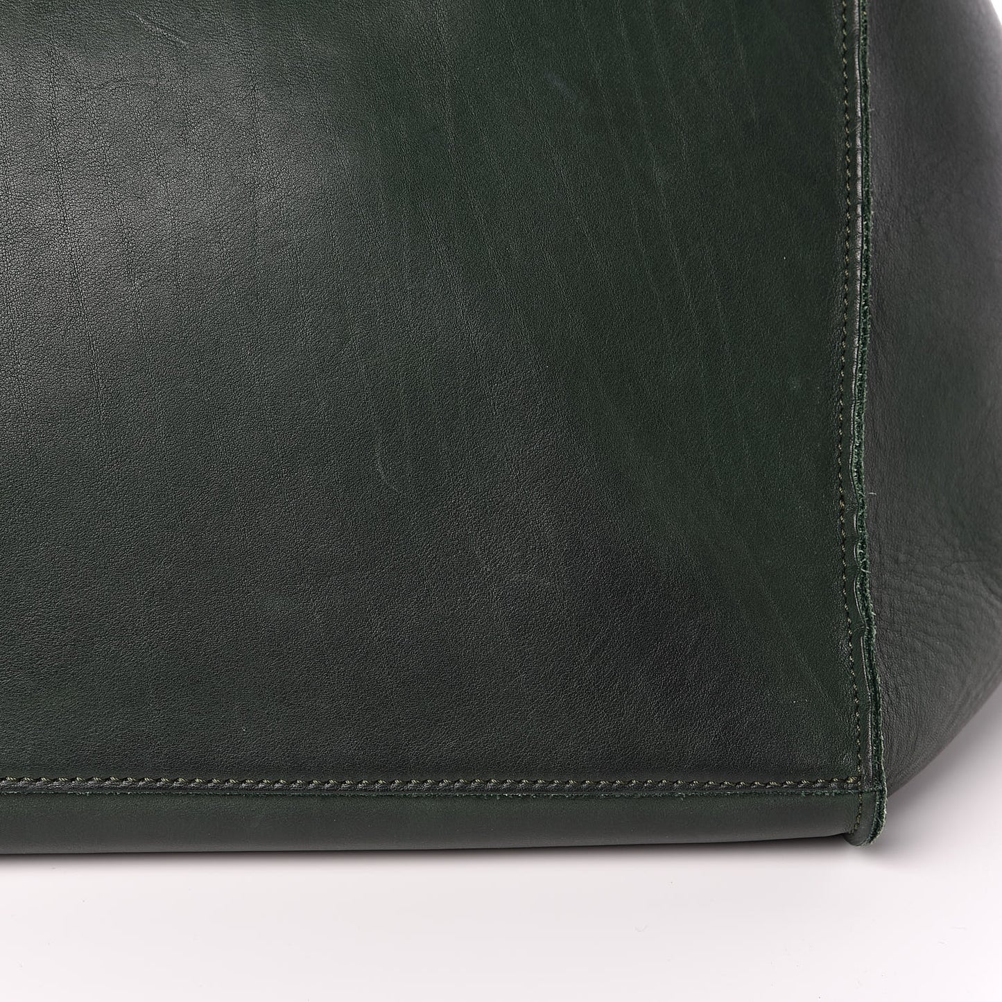Smooth Calfskin Medium Big Bag Dark Green