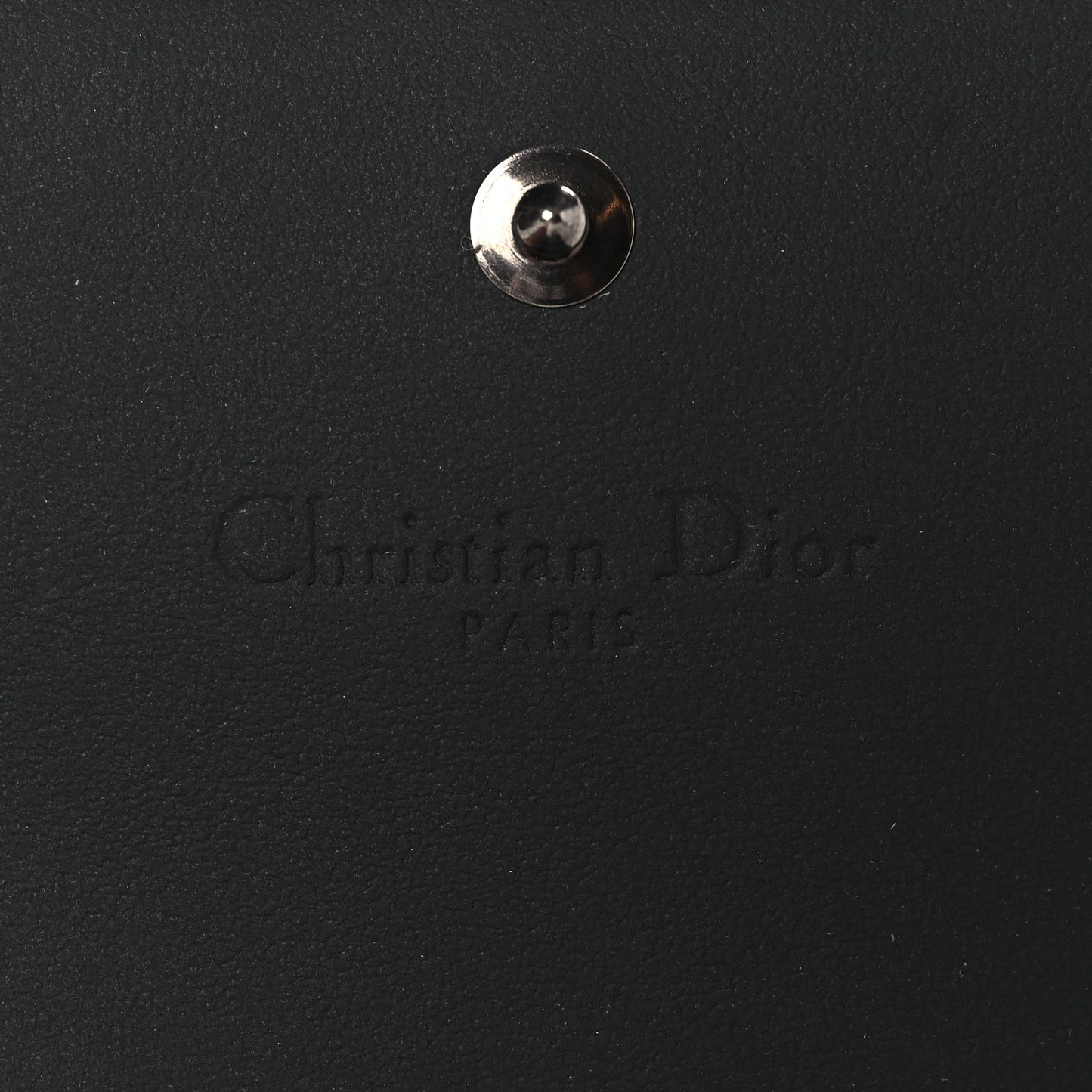 Calfskin Cannage Mini Lady Dior Wallet Black