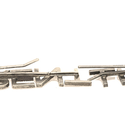Saint Laurent Crystal Logo Hair Clips Silver 6 of 6