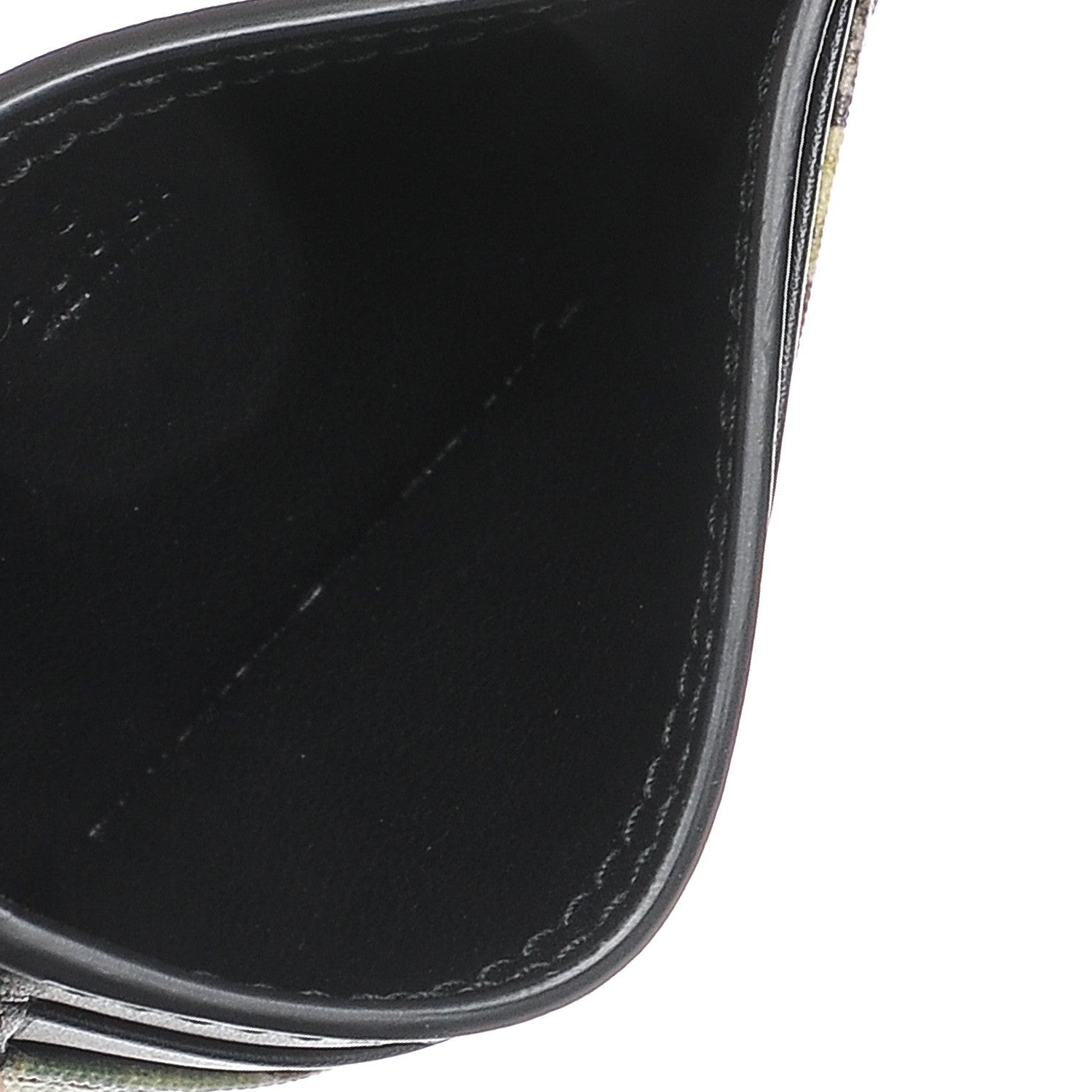 Gucci GG Supreme Monogram Blooms Card Holder Beige New Military Black 5 of 7