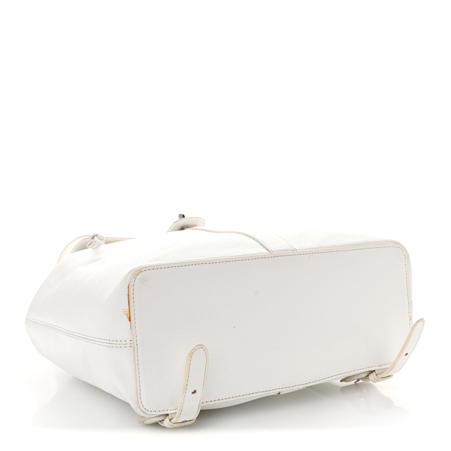 Chanel Caviar CC Backpack White 4 of 19