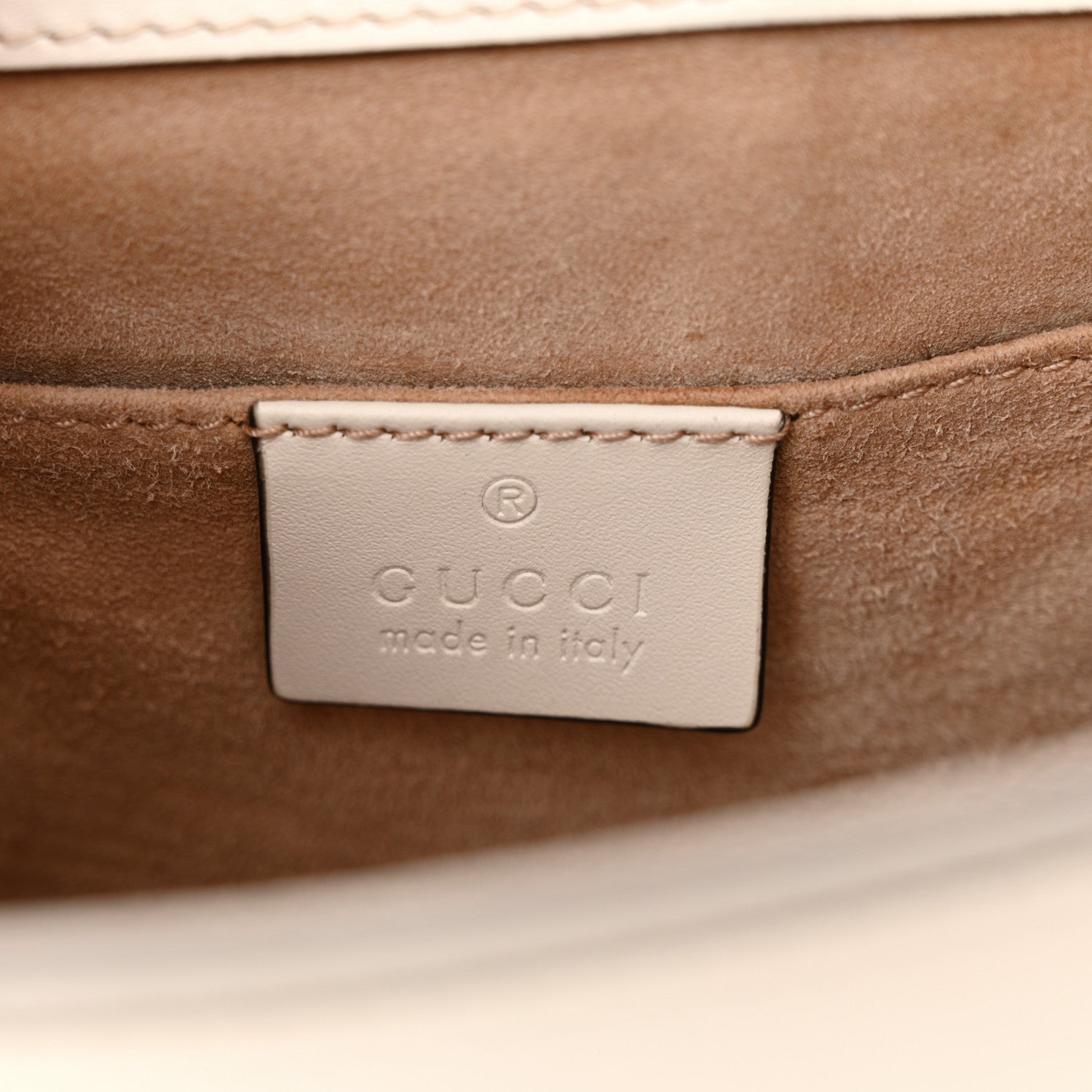 Gucci Calfskin Mini Sylvie Top Handle Bag White 6 of 18