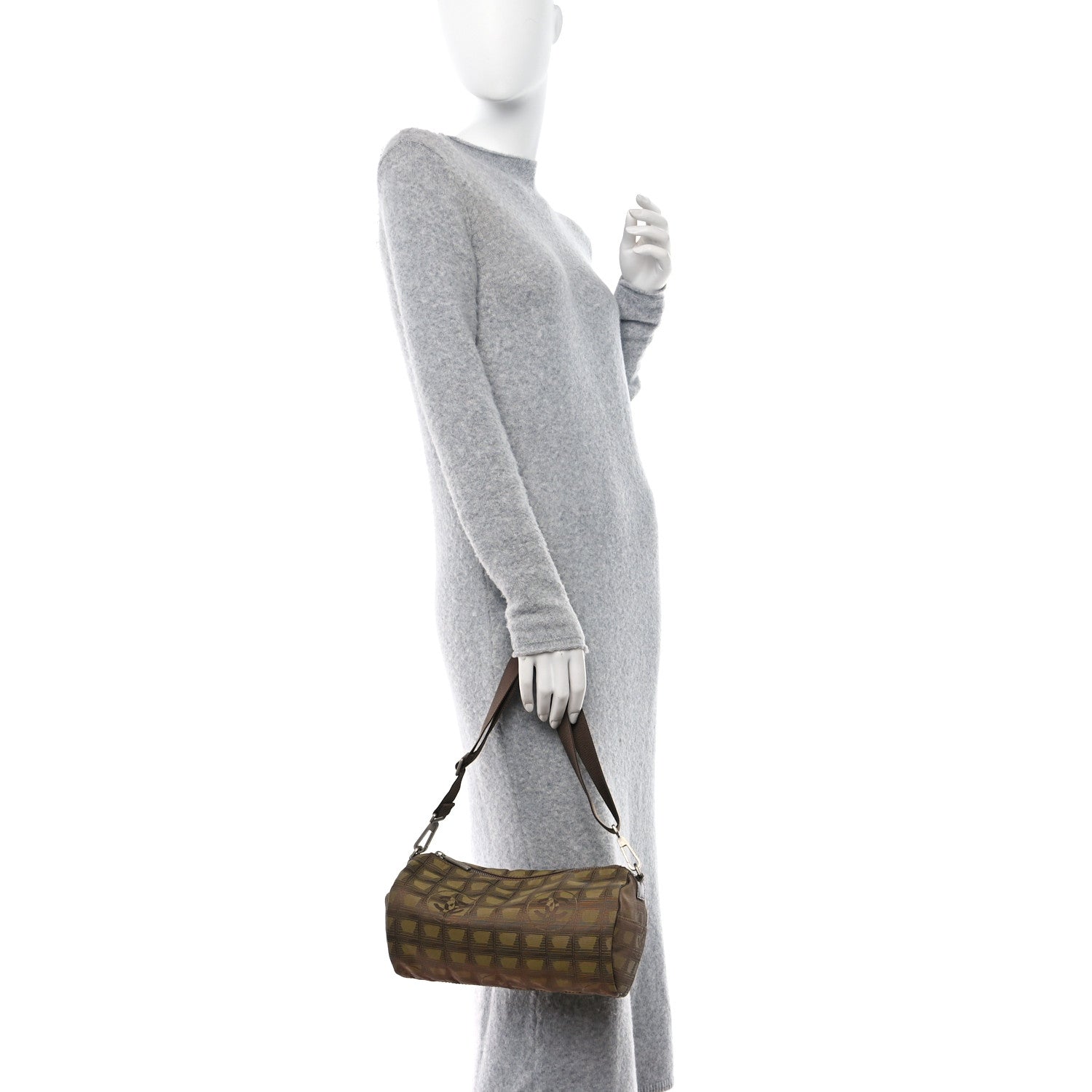 Chanel Nylon Travel Crossbody Bag Brown 2 of 11