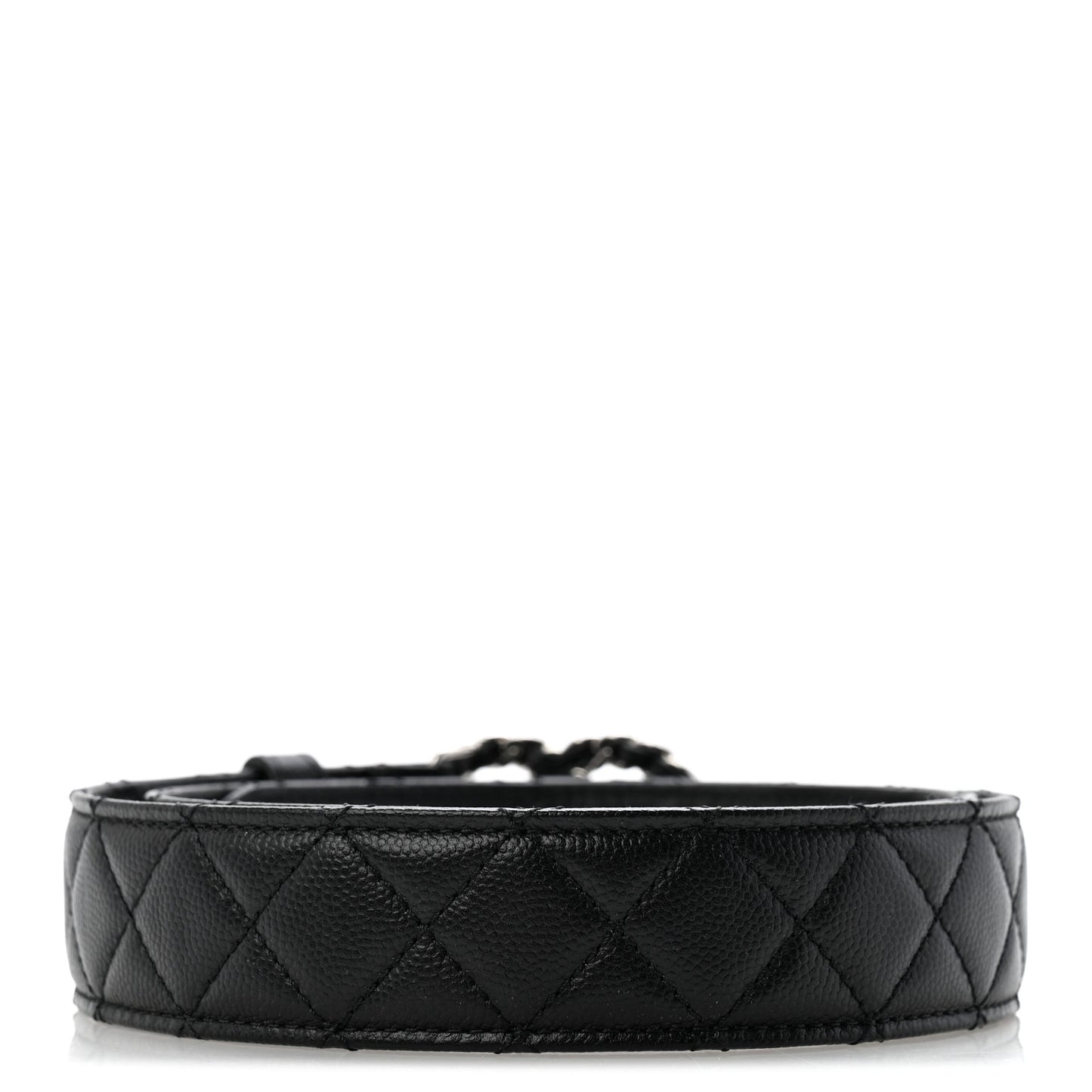 Caviar Quilted CC Chain Belt 80 32 Black