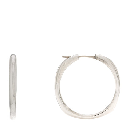 Tiffany Sterling Silver Square Cushion Hoop Earrings 1 of 4