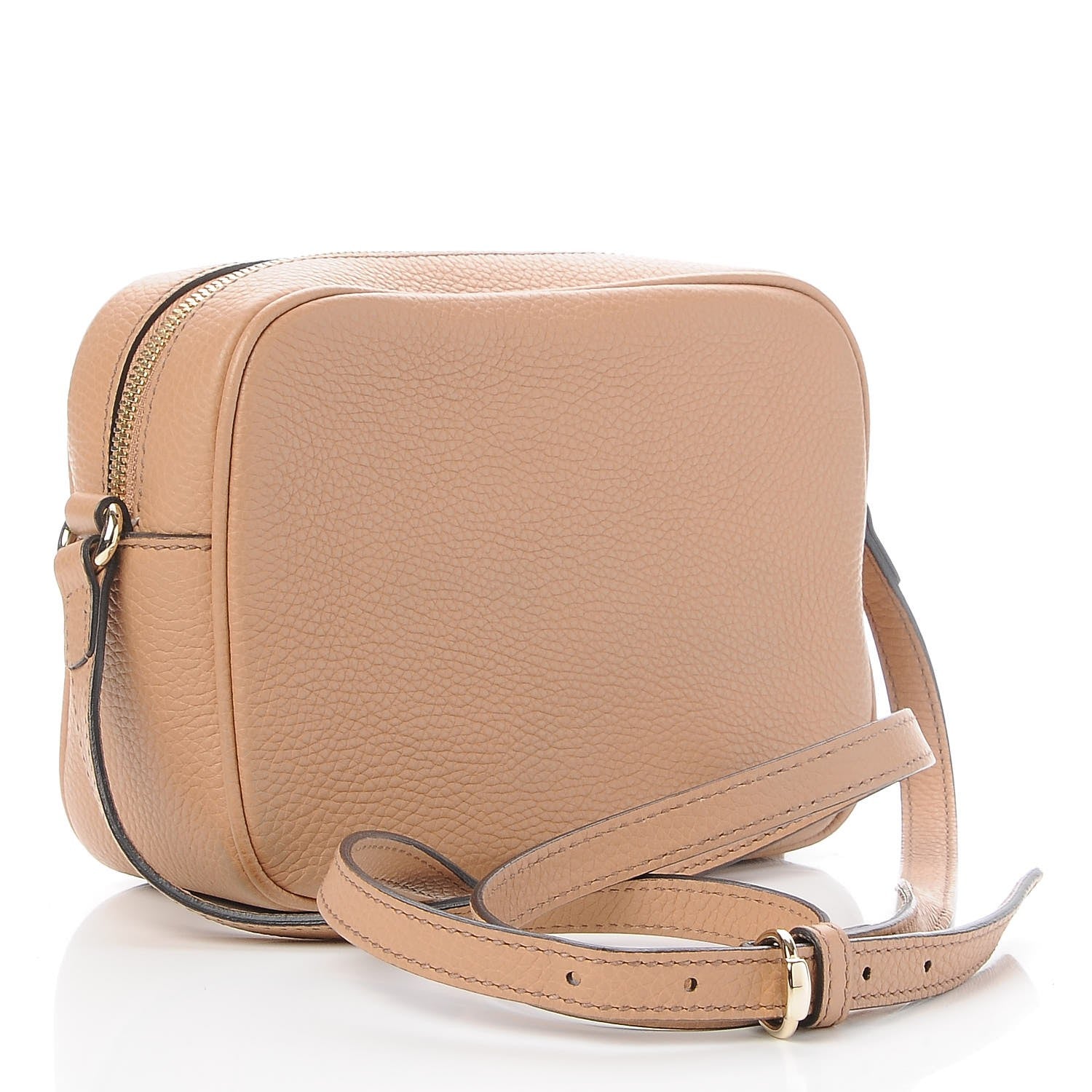 Gucci Pebbled Calfskin Small Soho Disco Bag Rose Beige 3 of 8