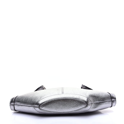 Alexander McQueen Metallic Lambskin De Manta Clutch Gun 10 of 11