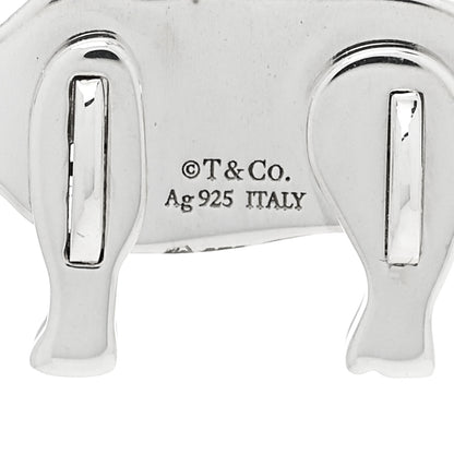 Tiffany Sterling Silver Save the Wild Rhino Charm 4 of 6