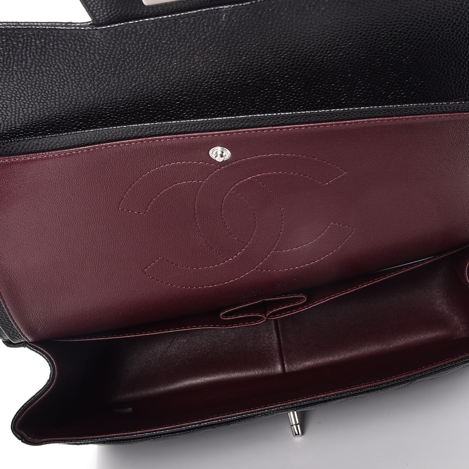 Chanel Caviar Quilted Jumbo Double Flap Black 6 of 10