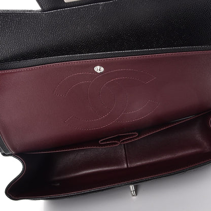 Chanel Caviar Quilted Jumbo Double Flap Black 6 of 10