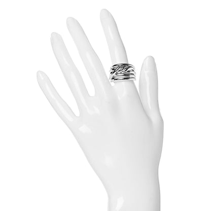 David Yurman Sterling Silver 14mm Continuance Ring 53 6.25 2 of 5