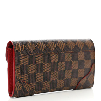 Louis Vuitton Damier Ebene Caissa Wallet Cherry 4 of 10