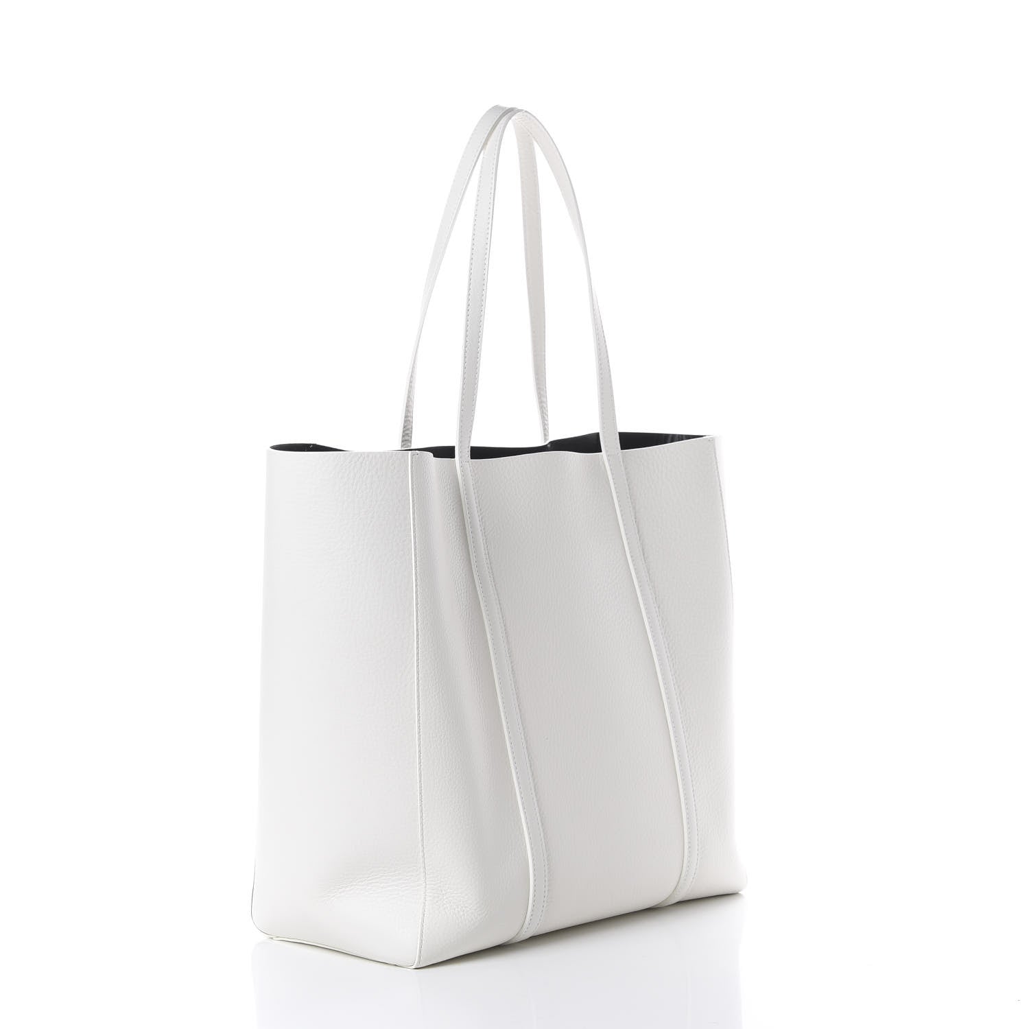 Balenciaga Smooth Calfskin Double Sided Small Everyday Tote Optic White Black 2 of 11