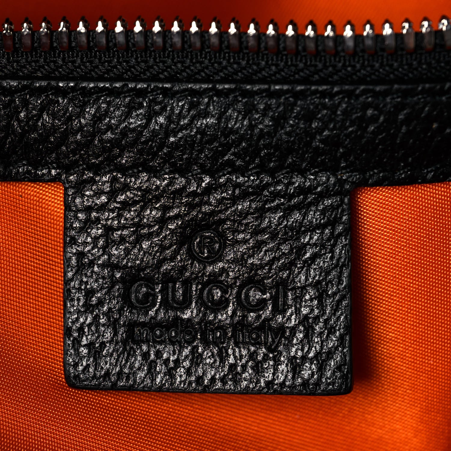 Gucci Econyl Nylon Monogram Off The Grid Belt Bag Carrot Orange Black 6 of 12