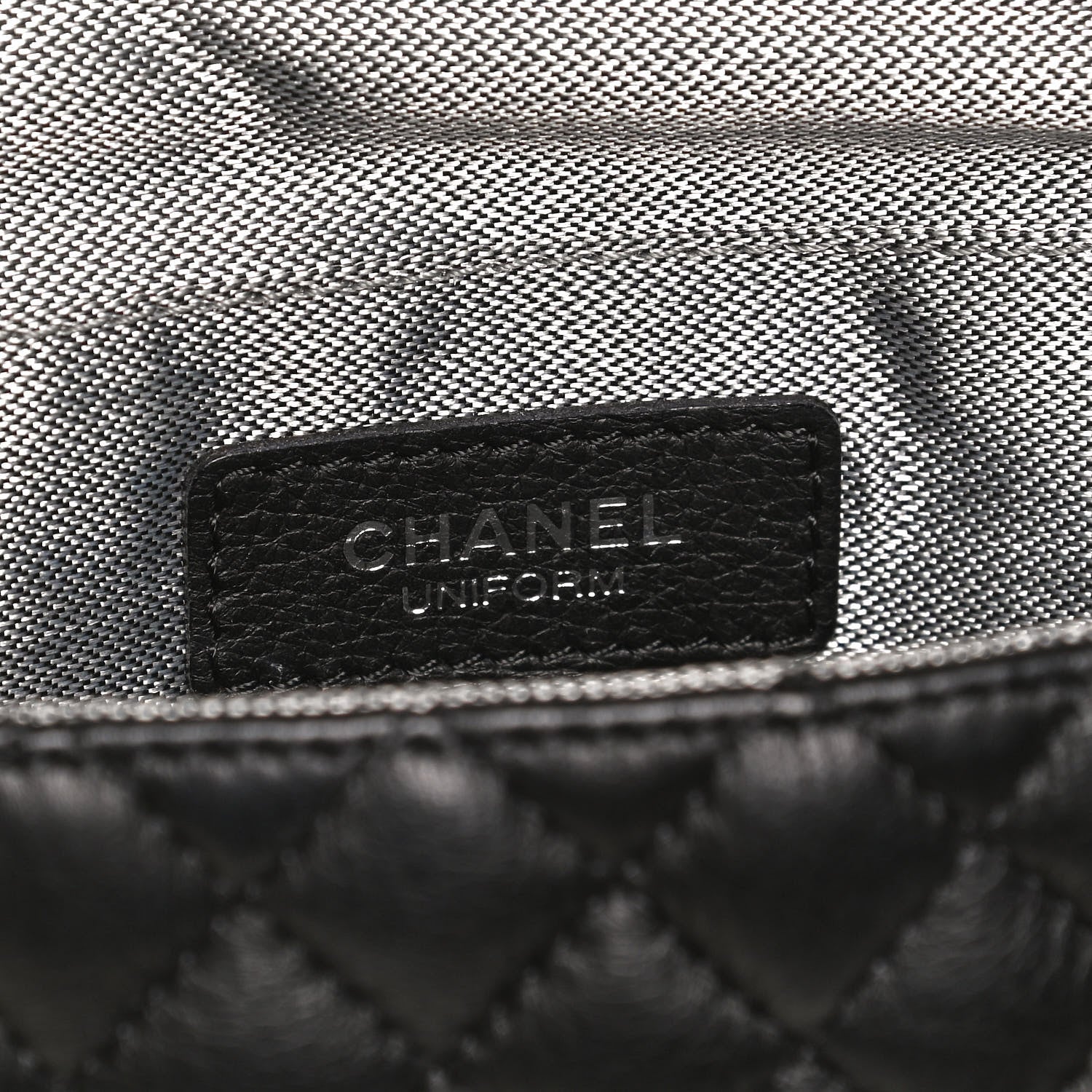 Chanel Calfskin Quilted CC Uniform Flap Belt Bag Black 6 of 11