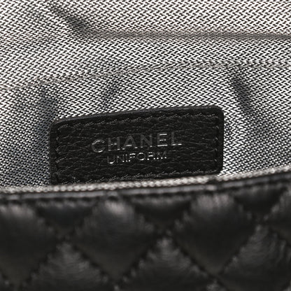 Chanel Calfskin Quilted CC Uniform Flap Belt Bag Black 6 of 11