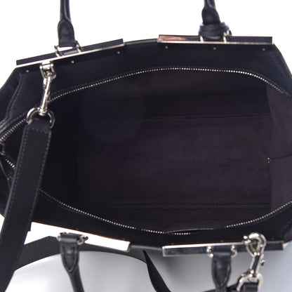 Fendi Vitello Dolce Petite 3jours Tote Black 6 of 10