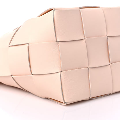 Bottega Veneta Nappa Maxi Intrecciato Cassette Bucket Bag Melon Washed 7 of 8