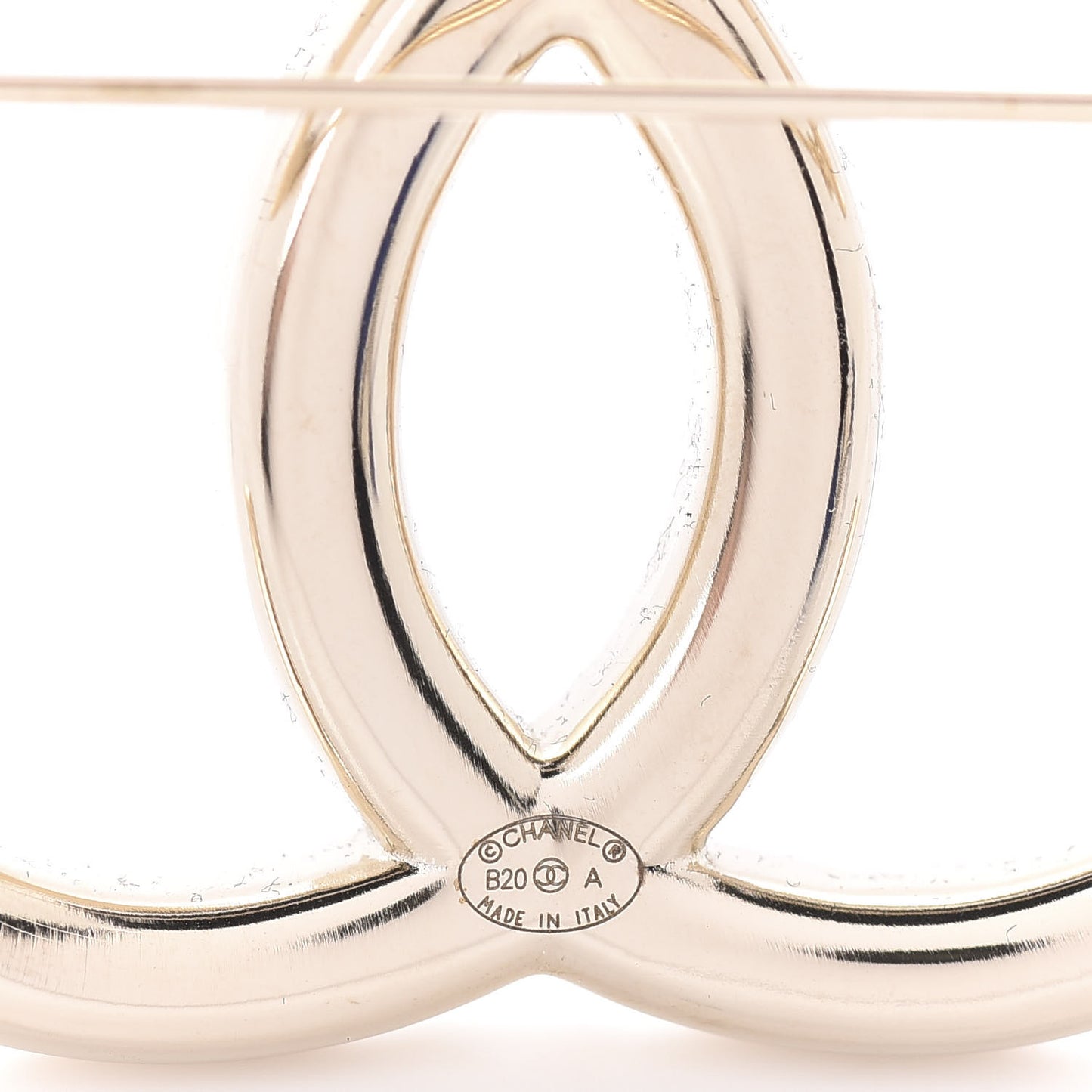 Baguette Crystal High Society CC Brooch Gold